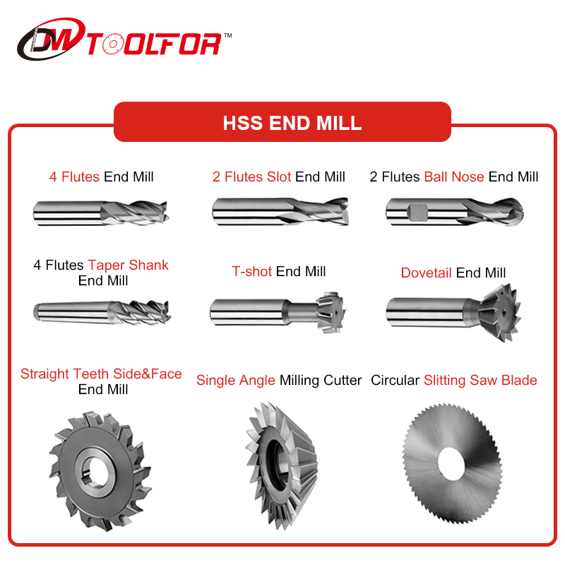 DM Manufacture Outlet Schaftfräser 6 mm Bohrer und Schaftfräserschärfer HSS-Schaftfräser